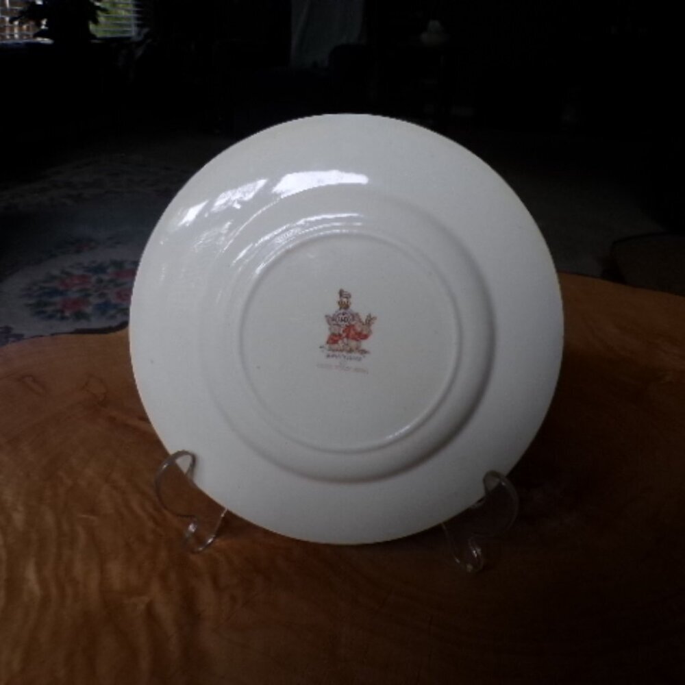 Vintage 1954 Orange Vendor Bunykins plate | Easter | Spring - Picture 5 of 10